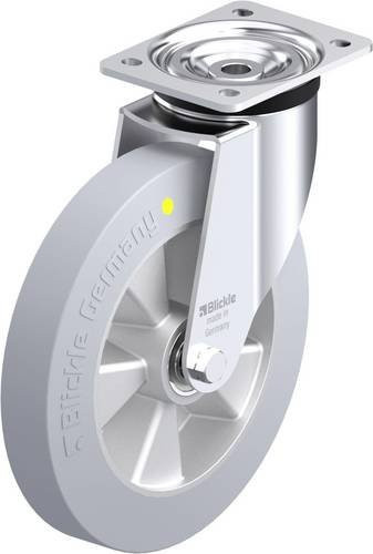 Blickle L-ALEV 250K-3-SG-AS Stahlblech-Lenkrolle in Grau mit 250 mm Rad-Durchmesser und 500 kg Tragfähigkeit - Bild 1