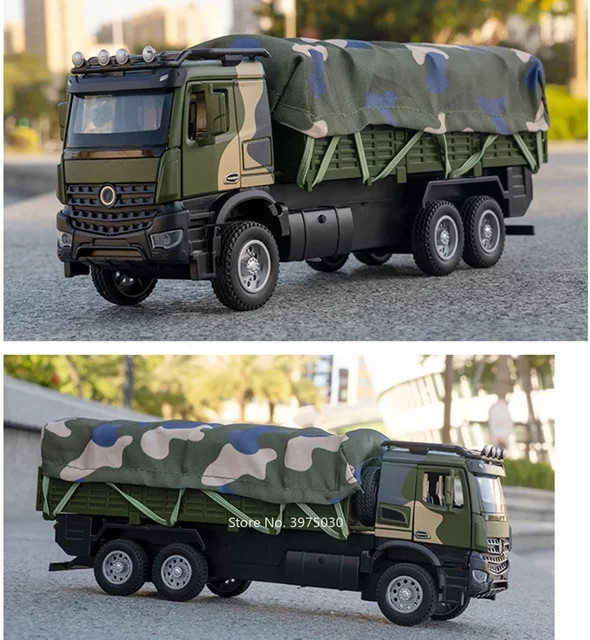 YBC YIBAICHENG Militär-Transportwagen, Spielzeugauto-Modell, 1:35, mit Licht und Ton - Bild 1