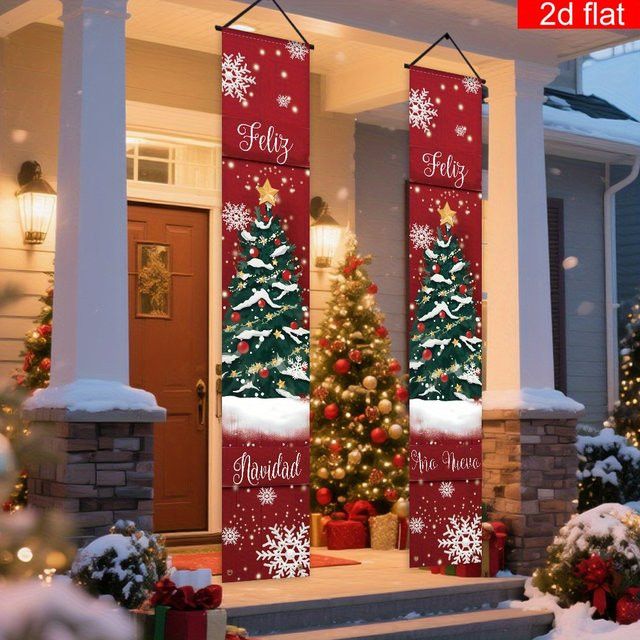 VIKAMA Weihnachtsdekoration 2-teiliges Set für Wände, Veranden und Weihnachtsbäume - Bild 1