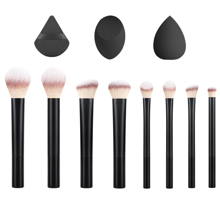 Ronshadow Pinselset, 8-teilig, Schwarz, Unisex, für Gesicht und Augen - Bild 3