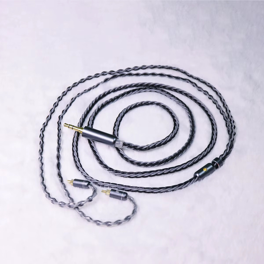 HAKUGEI Bambus Litz Monokristallines Kupfer Kopfhörer-Upgrade-Kabel in Grau mit 3,5 mm Jack und 4,4 mm CX 0,78 Audio Anschluss - Bild 2