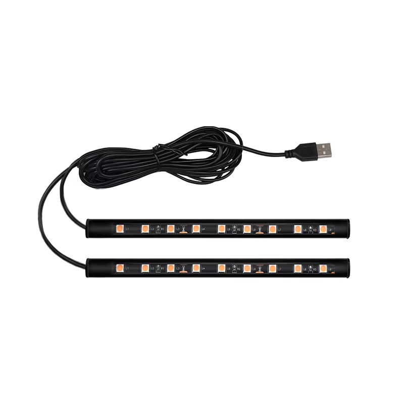NOXLH LED Auto Innenbeleuchtung mit USB-Anschluss, RGB Atmosphäre-Licht in Schwarz für dein Fahrzeug-Zubehör - Bild 2