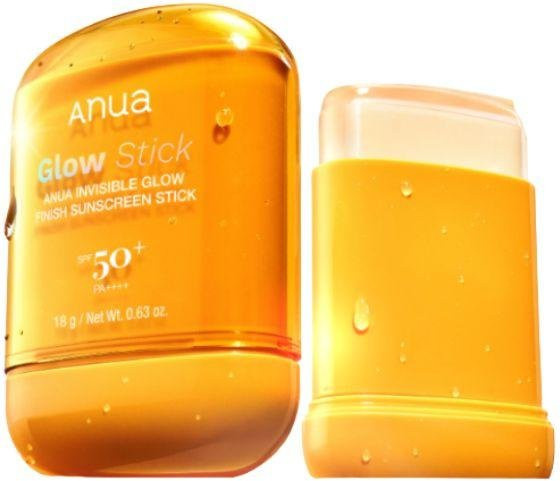 ANUA Zero-Cast Daily Glow Finish Sonnenschutz-Stick SPF50+, 18g x 2 - Bild 1