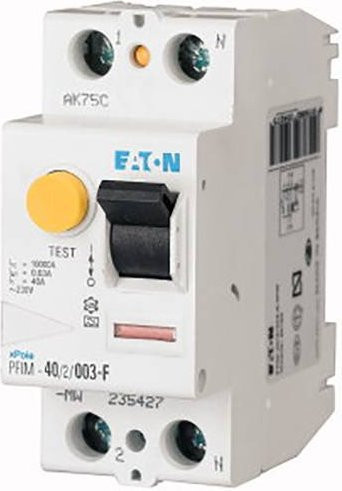 Eaton FI-Schutzschalter PFIM-40/2/003-G/F für Mischfrequenzen, 40 A, 0.03 A, 230 V, Weiß - Bild 1