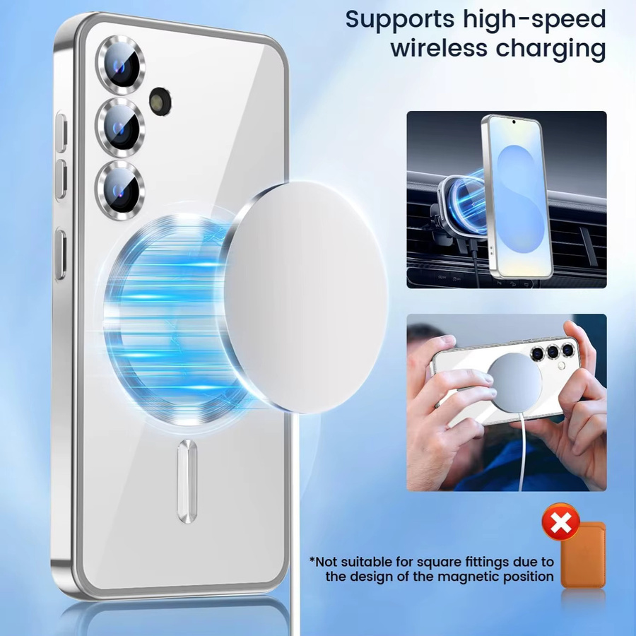 Magnetische Schutzhülle für Samsung Galaxy S26 Ultra und S26 Plus in Transparent inklusive 2 Displayschutzfolien und Kameraschutz, stoßfeste Abdeckung - Bild 3