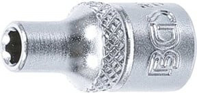 BGS Super Lock Steckschlüssel-Einsatz mit 1/4 Zoll Innenvierkant Antrieb und 4 mm Schlüsselweite in Silber - Bild 1