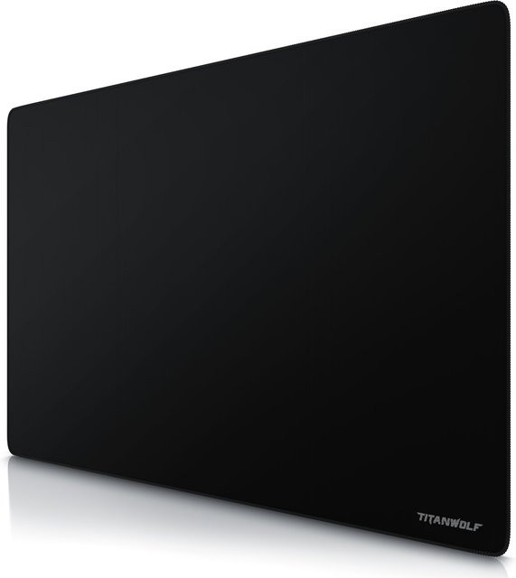 Titanwolf XXL Speed Gaming Mauspad aus Mikrofaser in Schwarz, B/T: 90 x 60 cm - Bild 1