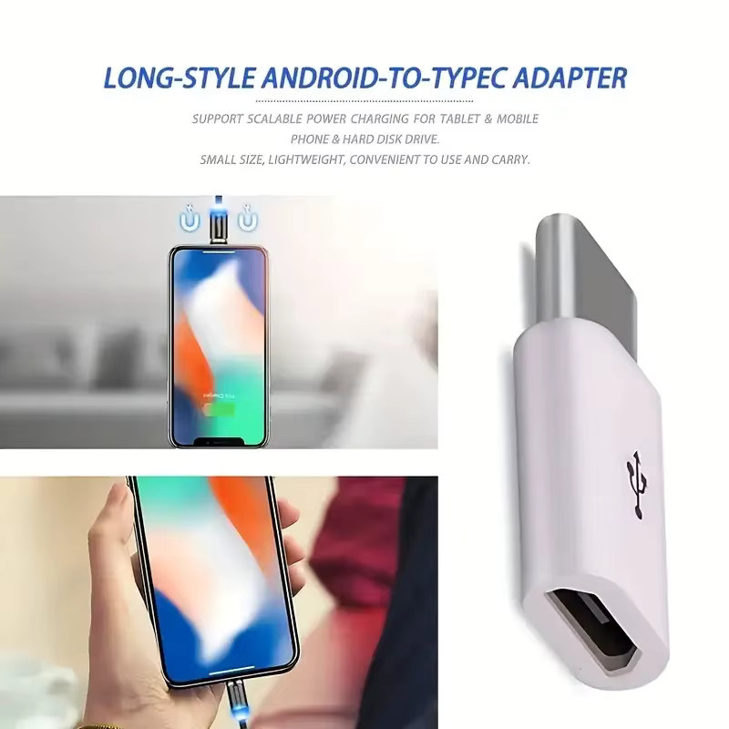 5er Set USB Typ C auf Micro USB Adapter Konverter für Android Smartphones und Tablets - Bild 4