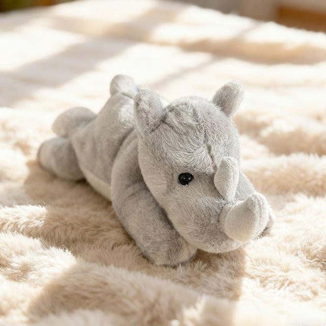 Yiran Health & Beauty Tier-Stofftiere, Krokodil Axolotl Nashorn Fennek-Fuchs, Kuscheltiere, 25cm - Bild 1