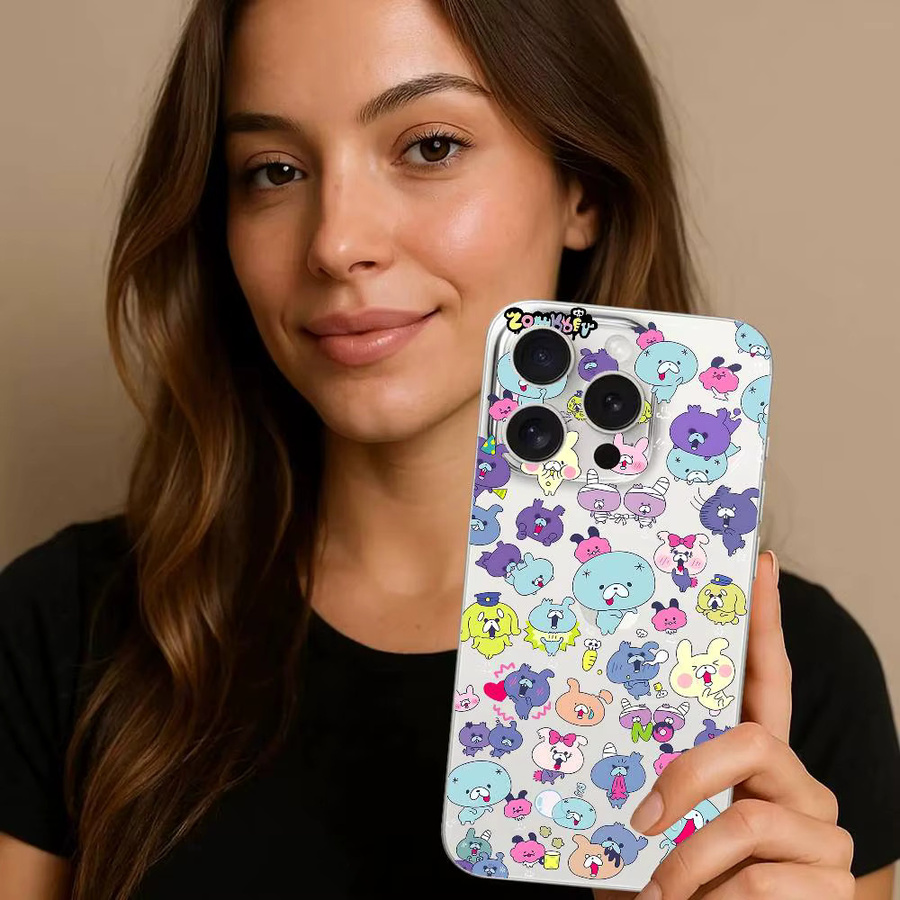 Z-Zombbit Handyhülle für iPhone 17 16 15 14 13 12 11 Pro Max Plus X XR XS Max Transparent Klar - Bild 2