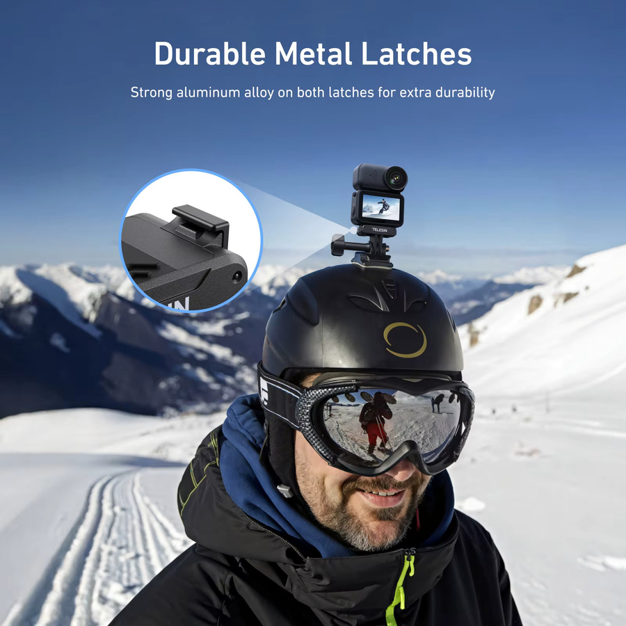 TELESIN Magnetische Schnellverschluss-Ladeadapterhalterung mit Dual-Klauen-Schnittstelle für DJI OSMO Nano in Schwarz - Bild 4