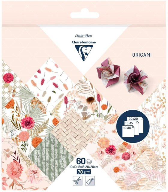 Clairefontaine Faltpapier-Sortiment Trockenblumen in Multicolor - Bild 1