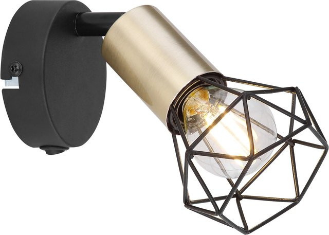 Globo Wandspot Xara I in Altmessing mit E14 Fassung - Bild 1