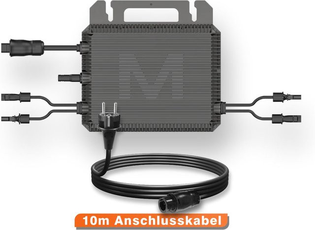 Marstek SATURN MST-MI0800 Mikrowechselrichter in Schwarz mit 10m Anschlusskabel - Bild 1