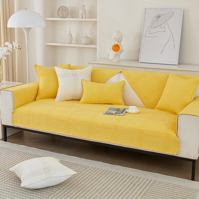 Super Six Sofakissen aus 100% Baumwolle, quadratisch, rutschfest und waschbar, B/T/H: 70 x 70 x 70 cm - Bild 1