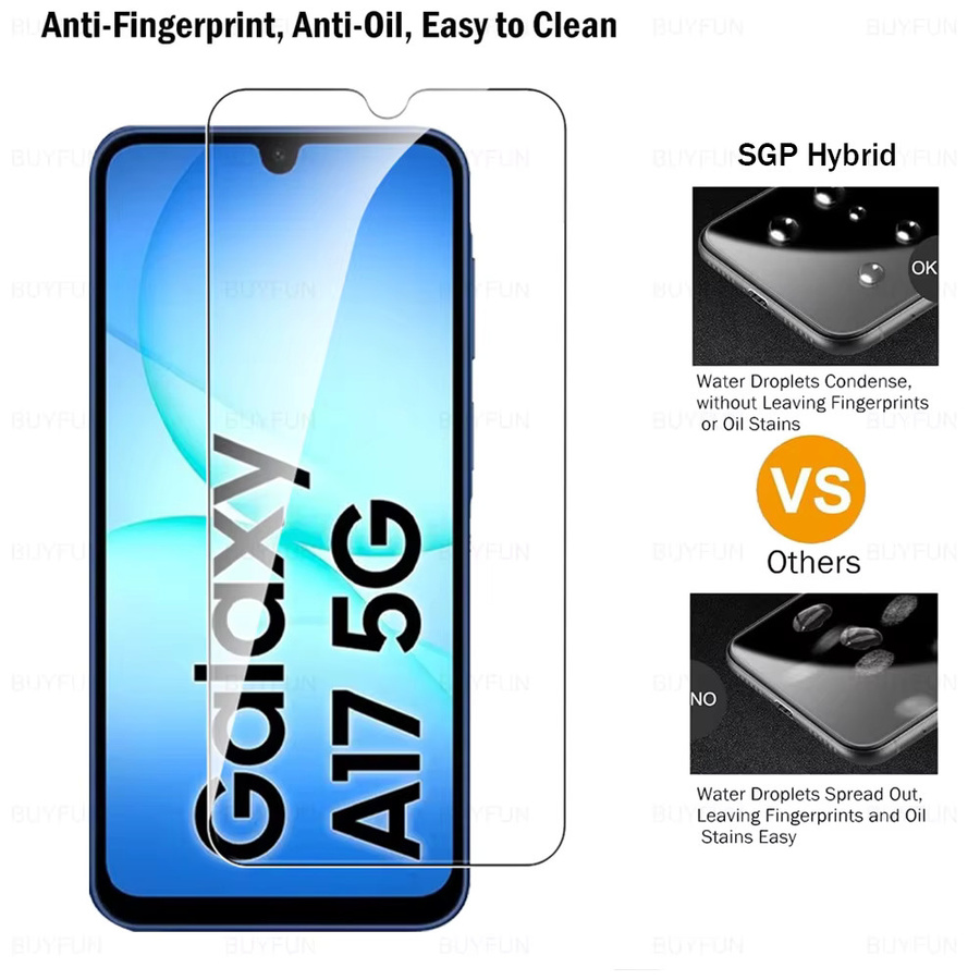2 Stück Displayschutzfolie aus Glas für Samsung Galaxy A17 5G A16 A15 4G in Transparent - Bild 3