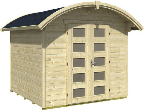 Skan Holz Gartenhaus Delft aus Holz in Beige mit Tonnendach, B/H/T: 290 x 252 x 250 cm - Bild 3