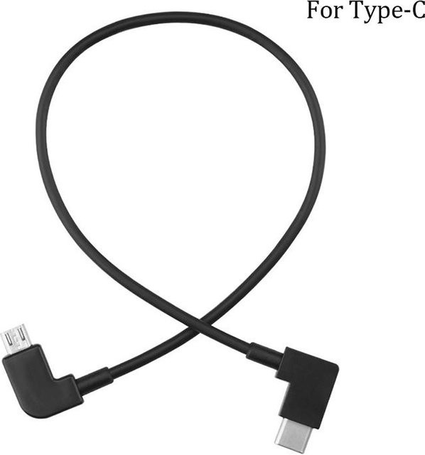 DJI OTG-Datenkabel mit USB-C und Micro-USB Adapter für Mavic Mini Pro Air Spark Drohnen, Schwarz - Bild 1