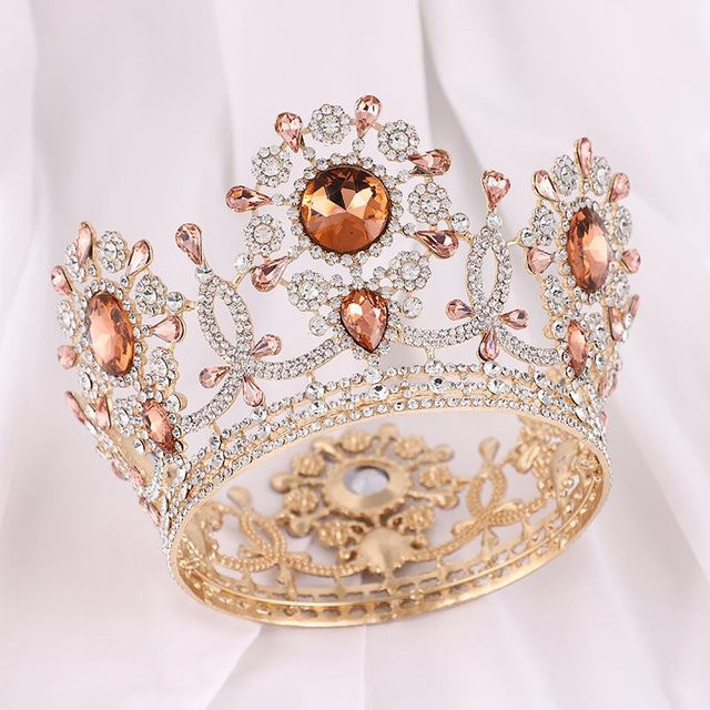 Wucifang Jewelry Brautkrone, Kristall Strass, beige, Damen - Bild 1