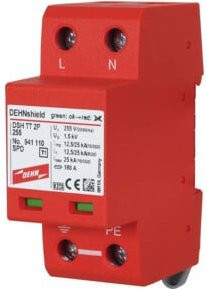 DEHN Kombi-Ableiter DSH TT 2P 255 für TT/TN-Systeme in Rot - Bild 1