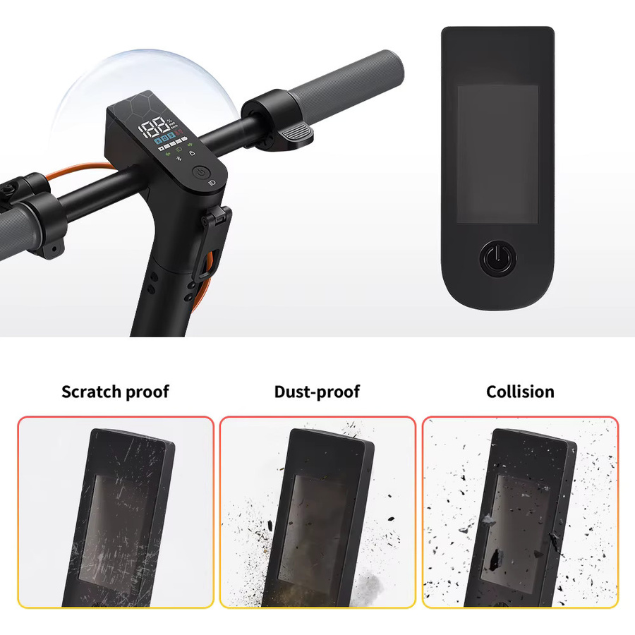 Silikon-Schutzhülle für das Armaturenbrett-Display von Xiaomi Mi6 Lite Elektroroller in Schwarz - Bild 2