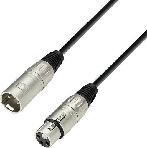 Adam Hall XLR Verbindungskabel Schwarz 6,00 m [1x XLR-Buchse - 1x XLR-Stecker] - Bild 1