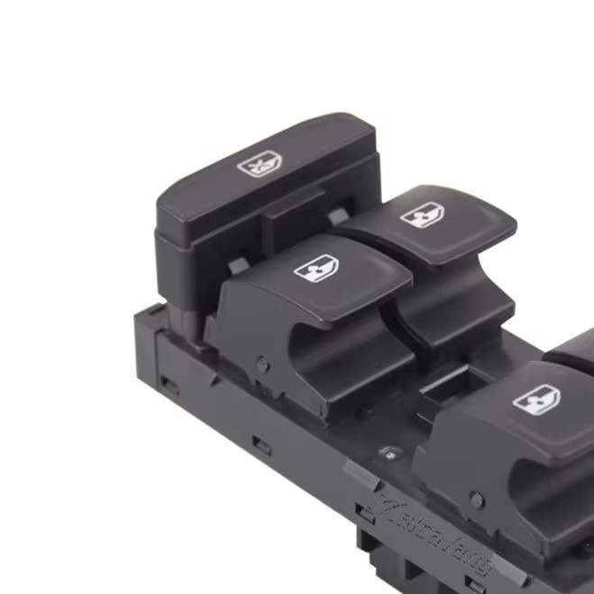 Malcayang Fensterheber Schalter für Skoda Fabia und Rapid, Fahrerseite, 12 Pins, Schwarz, 6V1959857, 5JA959855, 6V1959857A - Bild 2