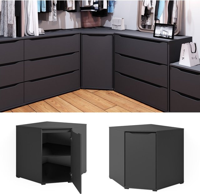 Vicco Eckkommode Ruben Sideboard Mehrzweckschrank in Anthrazit - Bild 1