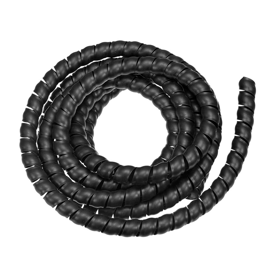 Flexible Spirale Kabelmanagement-Hülse zum Kabelorganisieren und Schutz in Schwarz, Länge: 2 bis 3 Meter - Bild 1