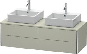 Duravit Waschtischunterschrank XSquare in matt Weiß mit 4 Schubladen, B/H/T: 140 x 54,8 x 40 cm - Bild 1
