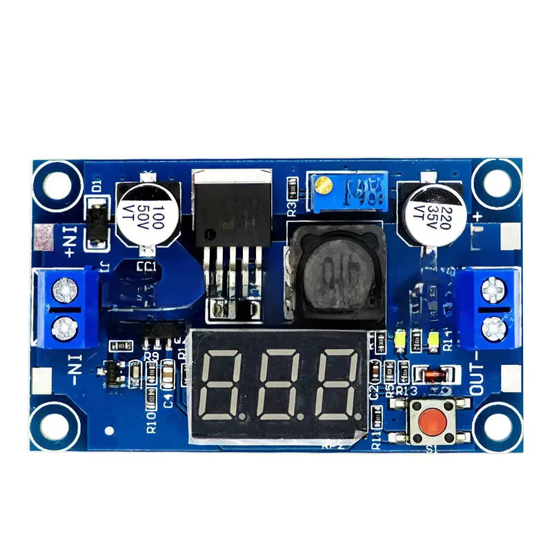 DNIGEF LM2596 DC/DC Buck Step Down Modul mit LED-Voltmeter, Einstellbarer Spannungsregler, Blau - Bild 2