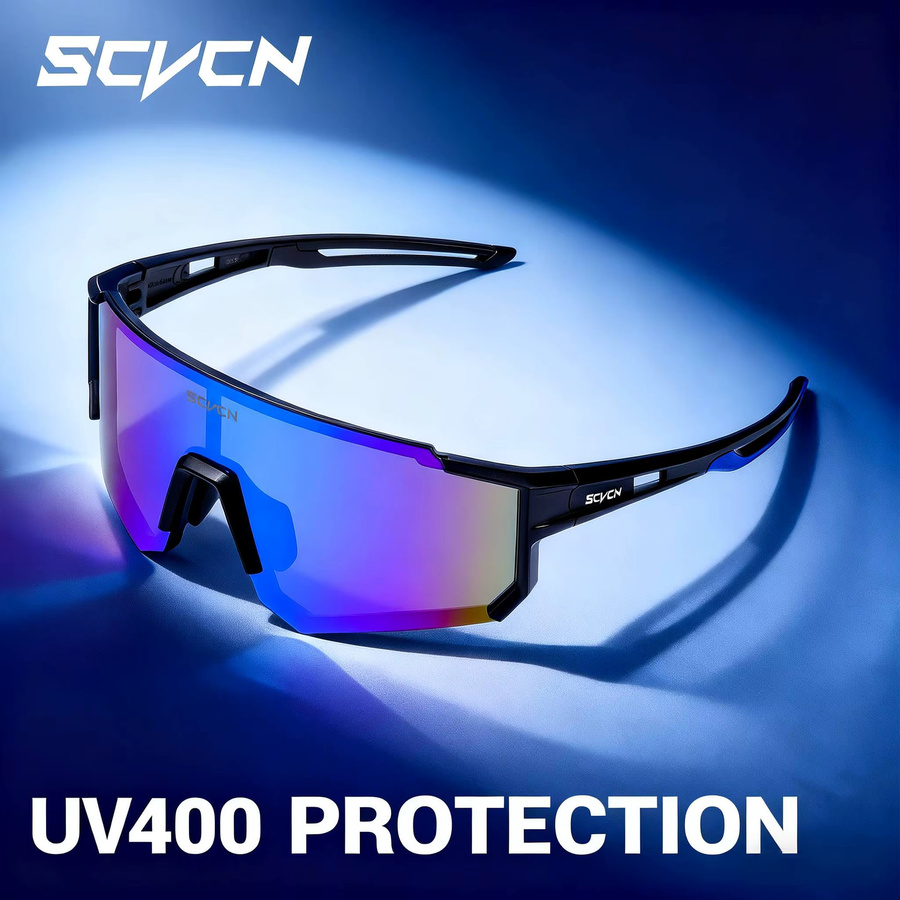 Scvcn Sonnenbrille, Unisex, Vollrand, TR90, Wrap - Bild 4