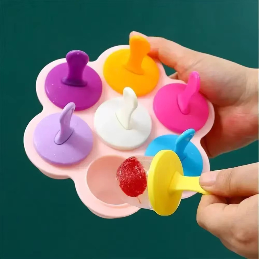 DUTRIEUX Eisform Sommerhaus aus lebensmittelechtem Kunststoff in Bunt für DIY Eiscreme mit Sticks - Bild 3