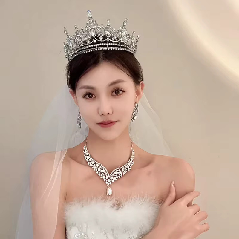 DooMei Haar Tiara mit Wassertropfen und Strass, Damen - Bild 2