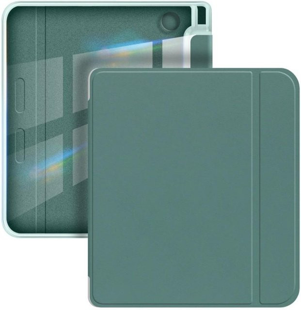 Magnetische Klapphülle mit Stifthalter für Kobo Libra Color/2 7 Zoll 2024, Dunkelgrün - Bild 1