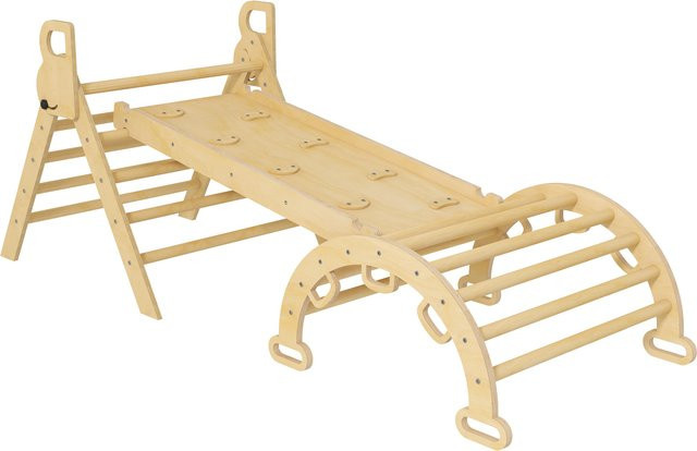 Aosom 5 in 1 Kletterdreieck, Kletterrampe, Rutsche, Wippe, ab 1,5 Jahre - Bild 1