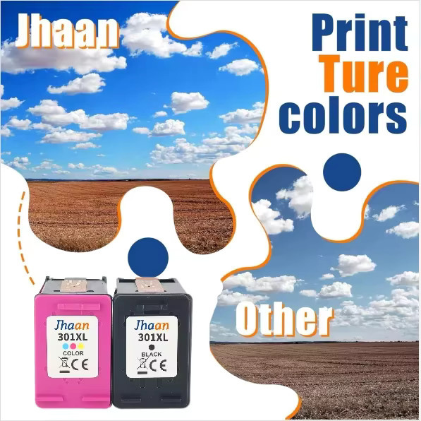 Jhaan 301XL Multipack Tintenpatronen Multicolor mit hoher Reichweite kompatibel mit HP 301 XL DeskJet 2540 1510 1050 Envy 4500 5530 OfficeJet 4630 - Bild 2