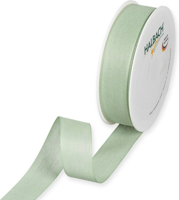 Halbach Dekoband in Baumwolloptik aus Polyester, Farbe: Mint, Breite: 2,5 cm, Länge: 5 m - Bild 1