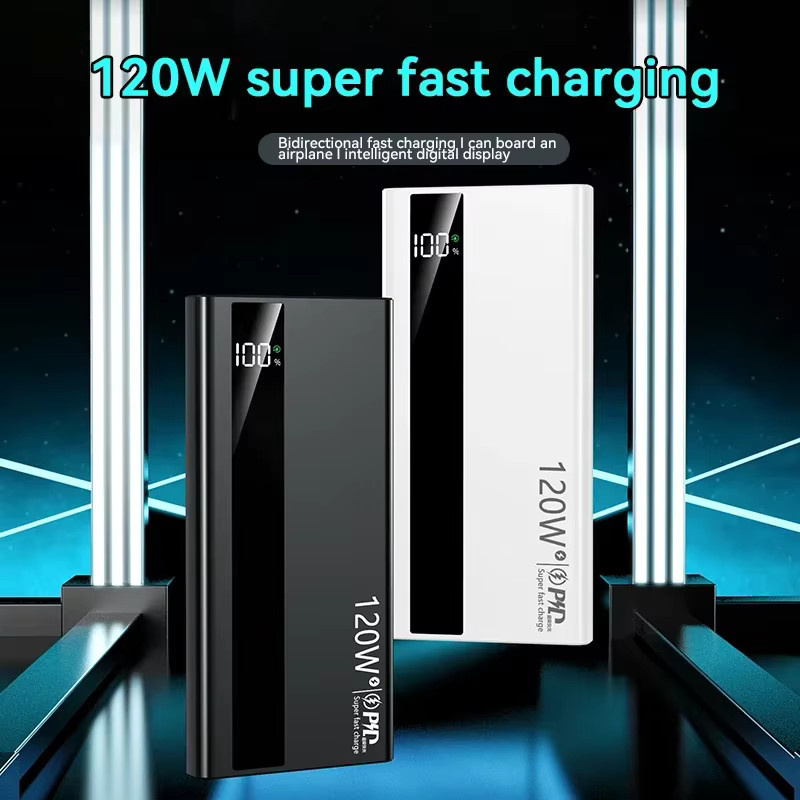 Lenovo Powerbank mit 50000 mAh Kapazität und 120 W Schnellladefunktion in Weiß - Bild 3