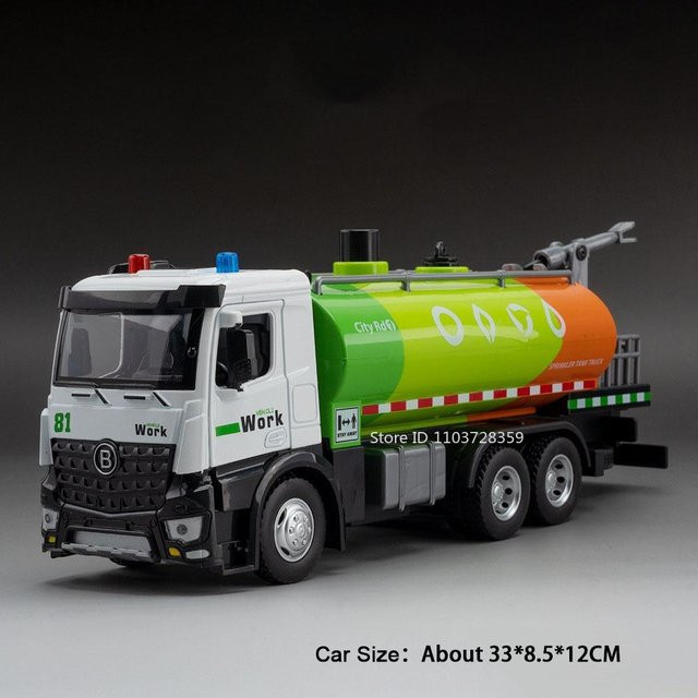 Linyi toy car Stadtbewässerungsfahrzeug, 1:24, Metall, Licht und Geräusch, ab 14 Jahren - Bild 1