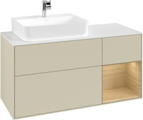 V&B Waschtischunterschrank Finion in Silbergrau lackiert, Breite: 120 cm, Tiefe: 50,1 cm, Höhe: 50,1 cm - Bild 1