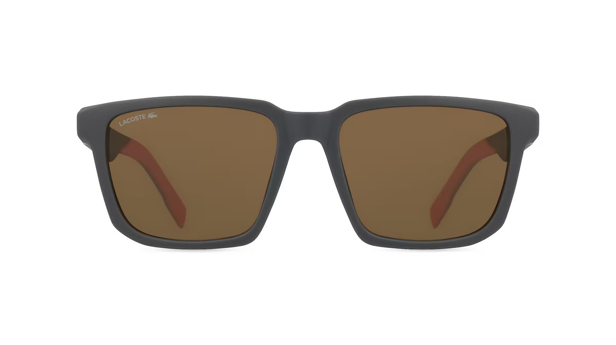 Lacoste L999S Sonnenbrille, Vollrand, Quadratisch, Kunststoff, grau - Bild 1