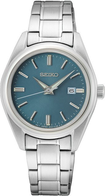 Seiko Armbanduhr, Quarz, Edelstahl, Blau, 30 mm, Damen - Bild 1