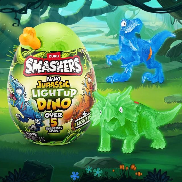 Zuru Smashers Mini Jurassic Leucht-Dino, Überraschungsei, ab 3 Jahre - Bild 1