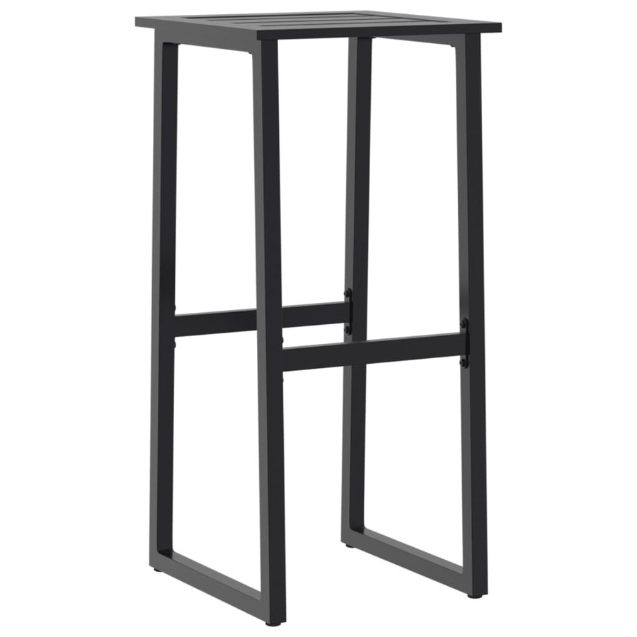 vidaXL Barhocker 4er Set Schwarz aus pulverbeschichtetem Stahl B/T/H: 38 x 38 x 80 cm - Bild 2
