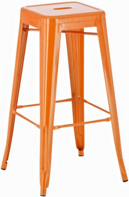 CLP Barhocker Joshua Stapelbarer Tresenhocker aus Metall mit Fußstütze, Sitzhöhe: 76 cm - Bild 1