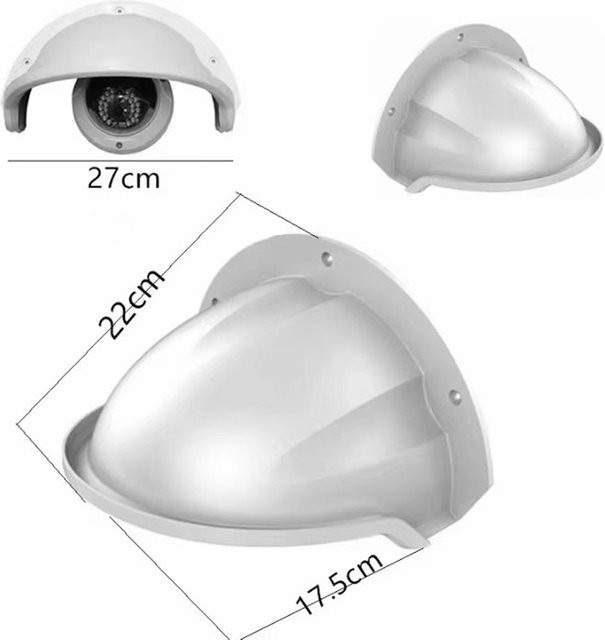 Wasserdichte Schutzhülle für CCTV Turret Dome Sicherheitskameras in Weiß - Bild 1