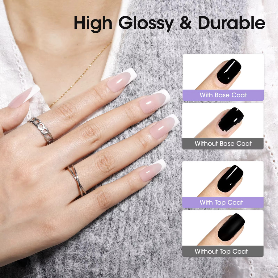 GELLEN GEL POLISH Nagel-Gel Set, Klar, Glänzend, 20 ml - Bild 2