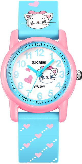 SKMEI Kinderuhr, Quarzwerk, blau, 50 Meter Wasserdicht - Bild 1