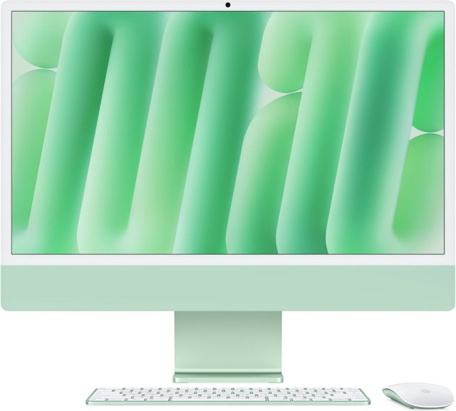 Apple iMac 24 Retina 4.5K All-in-One PC mit M4 Chip, 16GB RAM, 256GB SSD, Grün (MWUE3D/A) - Bild 1